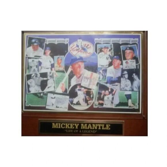 Mickey Mantle Life of a Legend Plaque | Commemorative Collectible - Picture 1 of 3
